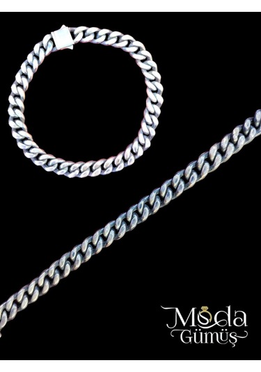 Modagümüşevi 925 Ayar Gümüş Özel Kilitli Gurmet Bileklik