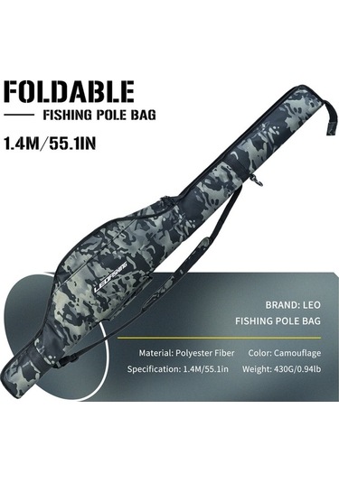 Dancemonkey Katlanabilir Olta Kamışı Çantası Balıkçılık Malzemeleri Saklama Çantaları Taşınabilir Olta Fishing Bag