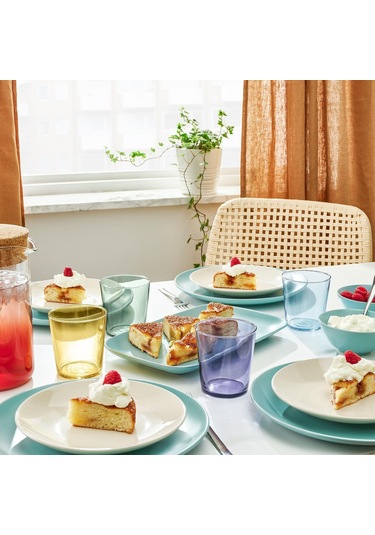 4 Adet Cam Bardak Seti Çok Renkli Meridyendukkan 30 Cl, 4 Adet