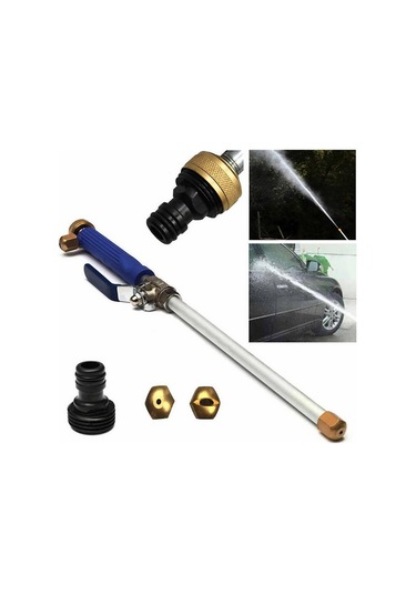 Mufunye Bahçe Sulama Araba Yıkama İçin 2 Sprey Ucuyla Yüksek Basınçlı Püskürtücü Taşınabilir Yıkama Çubuğu