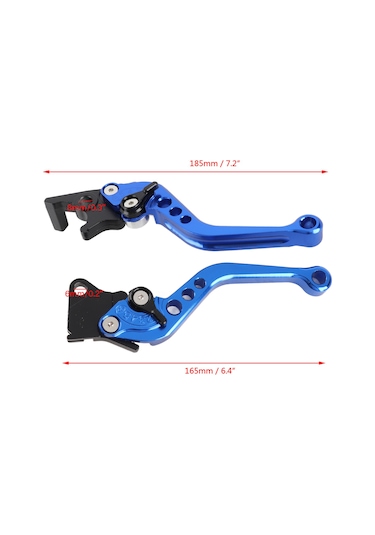 Yaozixa Motosiklet Cnc Alüminyum Fren Kolu Mavi - Dayanıklı, Güvenli Sürüş, Suzuki Ve Çoğu Model Uyumlu 1 Çift