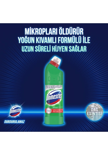 Domestos Çamaşır Suyu Dağ Esintisi 6 x 750 ML + Sünger 2'li