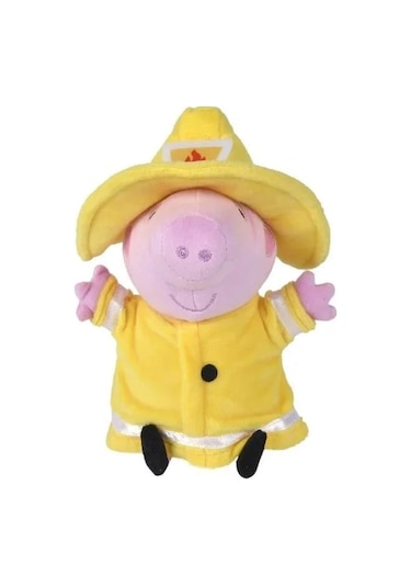 Peppa Pig Peluş Kostüm İtfaiyeci Peppa Çok Renkli