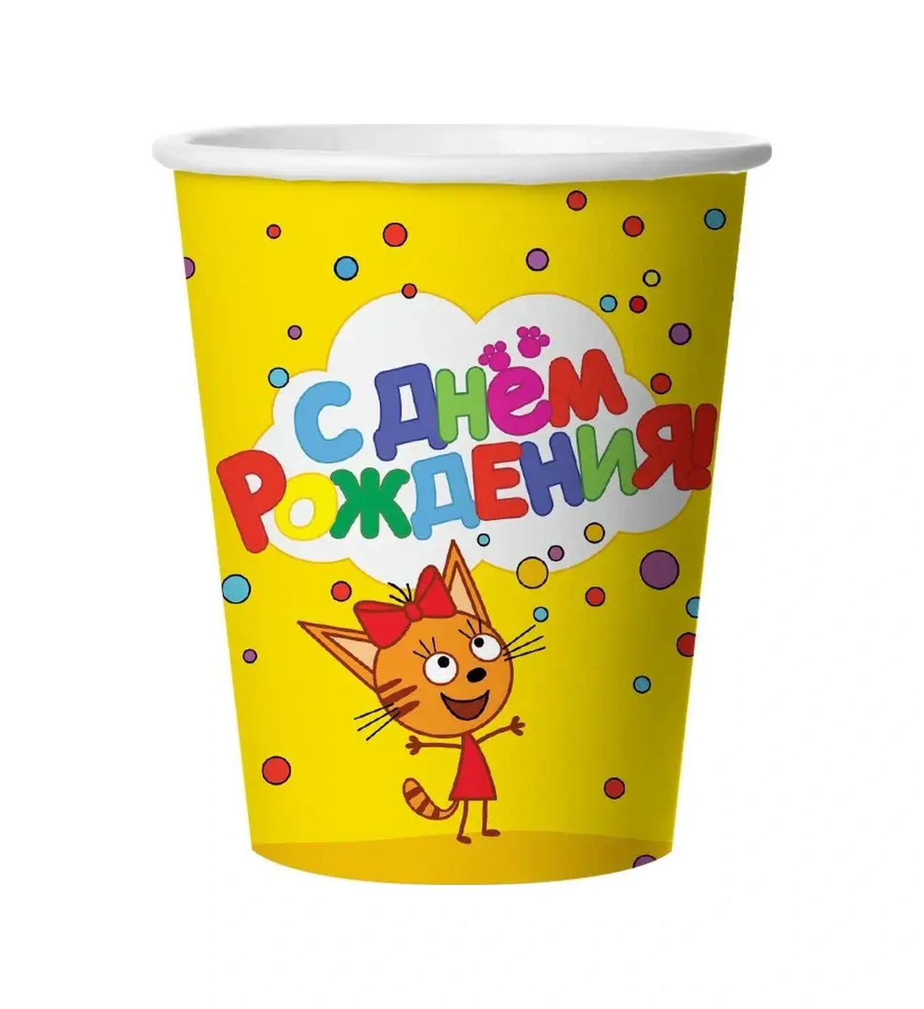 Davajdarit' 12 Kişilik Parti İçin Üç Kedi Tek Kullanımlık Sofra Takımı 150736886 100 adet