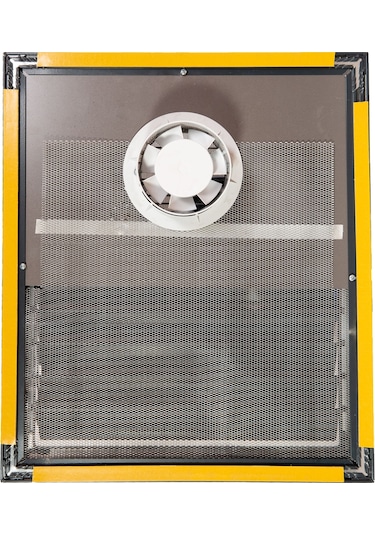 Aspiratörlü - Fanlı Alüminyum Yapıştırma Menfez Antrasit