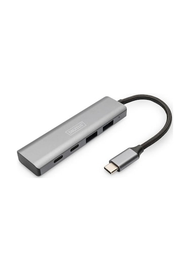 Digitus DA-70245 USB Type C to 4 Port 2 x USB 3.1 2 x USB Type C Gen2 5Gbps USB Çoklayıcı