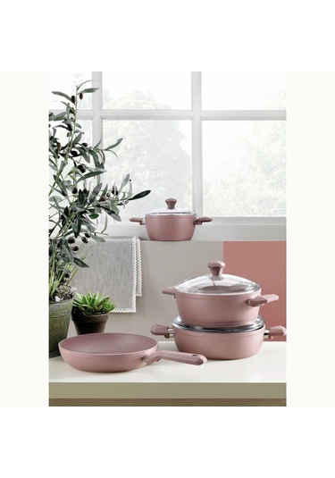 Pierre Cardin 7 Parça Graniks Granit Tencere Seti Pudra