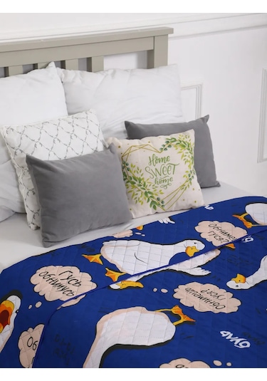 Inteteks Yatak Ve Kanepe İçin Euro Boyutlu 210x240 Kanepe Örtüsü 430225712 Mavi Topaz