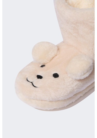 DeFacto Kız Çocuk Düz Taban Panduf D3444A824WNBG47 Bej