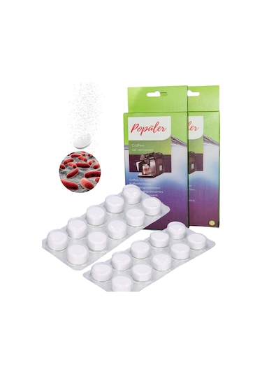 Kahve Espresso Makineleri Kireç, Yağ Sökücü Temizleme Tableti - 2