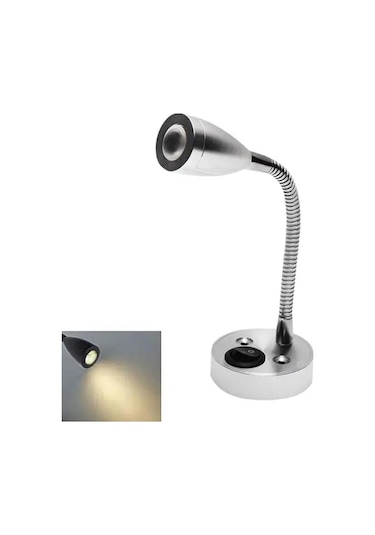 Tyt Led Okuma Lambası Günışığı 12v 3w - Nikel-743