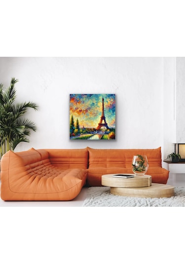 Eyfel Kulesi Kanvas Tablo 90x90cm
