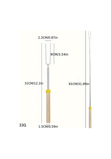 Besthome1 Çok Renkli Sandviç Çatalı, Kamp Malzemesi, Mutfak Aksesuarı Çok Renkli