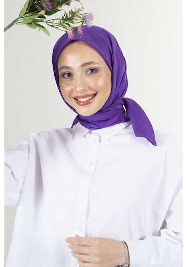 Latte Brisa Vual Eşarp /1196 - Mor