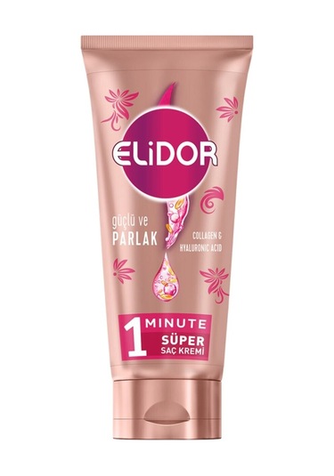 Elidor 1 Minute Güçlü ve Parlak Süper Saç Bakım Kremi 170 ML