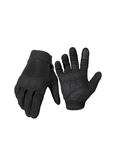 Tangshopping Taktik Eldiven Askeri Ordu Balıkçılık Çalışması Dokunmatik Ekran Kaymaz Mat Avcılık Siyahm