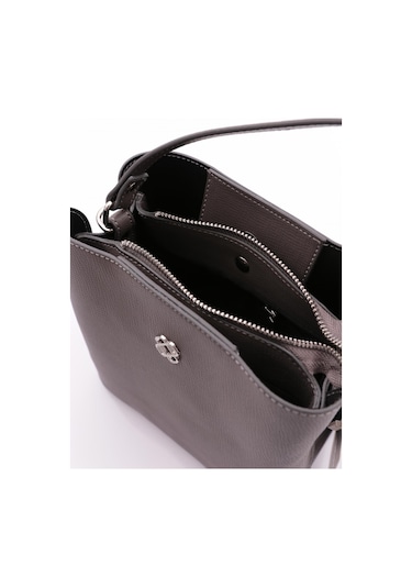 Dgn 3054 Kadın Arkasi Cep Detayli Çanta Koyu Gri