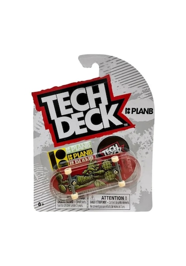 Tech Deck Plan B Skateboards Yeşil Canavar Puffy Grafik Parmak Kaykay