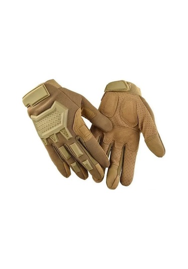 Tenfowee Retro Motosiklet Eldiveni - Ultra İnce Lif, Hafif Ve Konforlu, Dokunmatik Parmak Ucu, Xl Boyut, Khaki Renk