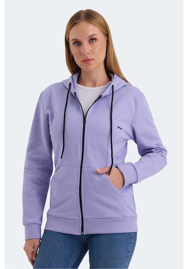 Slazenger Katya 2 Li Set Kadın Kırmızı - Lila Sweatshirt Kırmızı - Lila
