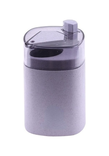 Mor Otomatik Kürdan Tutucu Konteyner Buğday Samanı Ev Masa Kürdan Saklama Kutusu