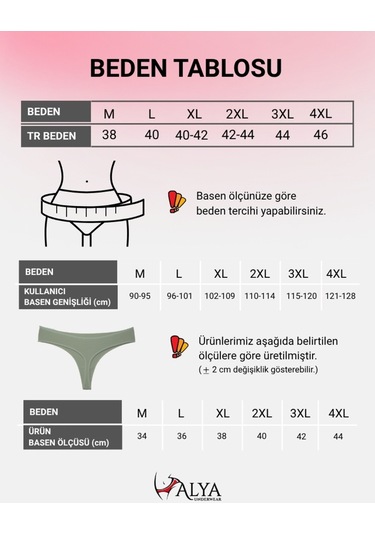 Alya Underwear Kadın Bato Tanga Pamuklu Külot, Büyük Beden String, 5'li Paket- 2 Siyah, 1 Beyaz, 2 Ten Renkli P02