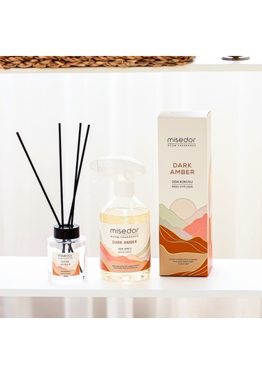 Misedor Dark Amber Çubuklu Oda Kokusu 120 ML