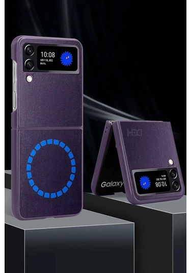 Samsung Galaxy Z Flip 4 Kılıf Hbc-156 Forum Magneticsafe Kapak - Lacivert