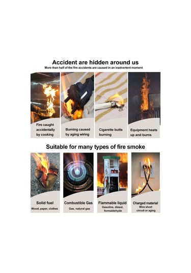 Duman Dedektörü En14604 Pille Çalışan Canlı Flaş Ve Beyaz