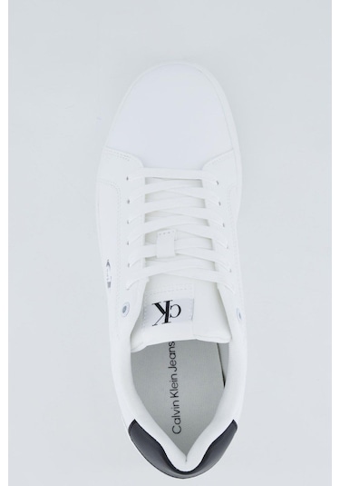 Erkek Classic Cupsole Mono Lth Sneaker Ayakkabı - Beyaz-8459 Bright White/black