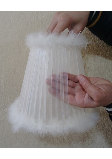 N-12 Krem Organze Yatak Odası Çocuk Ve Bebek Odası Avize Krem