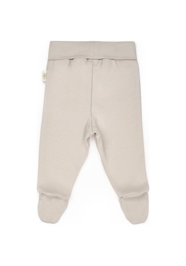 Bebek 2li Patikli Pantalon %100 Organik Pamuk , Bebek - Yenidoğan- Csy8179 Ekru