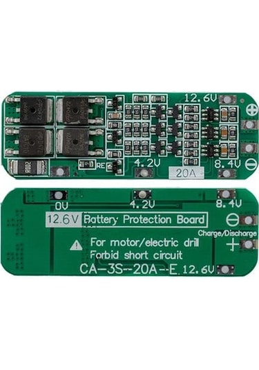 3s 20a Bms Devresi Lityum Batarya Şarj Modülü Bms-24031 5060