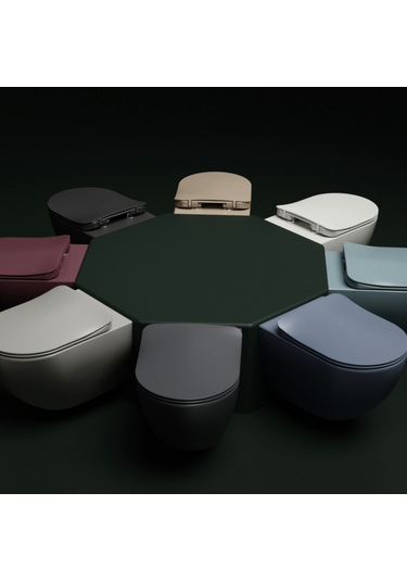 Creavit Duck Duroplast Yavaş Kapanan Klozet Kapağı Mat Cappucino KC0903.01.0800E