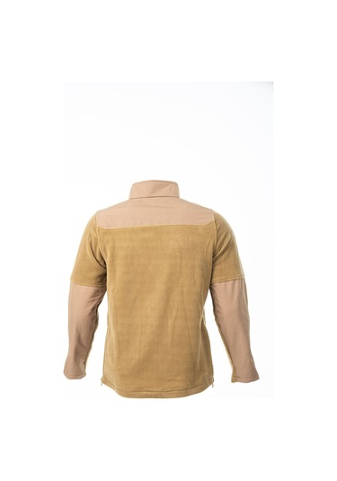 Karcamp 5 Cepli Cep Kapaklı Unisex Polar Mont Ceket Bej