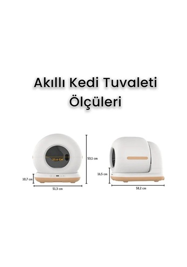 Konyax Hd Kameralı Akıllı Kedi Tuvaleti