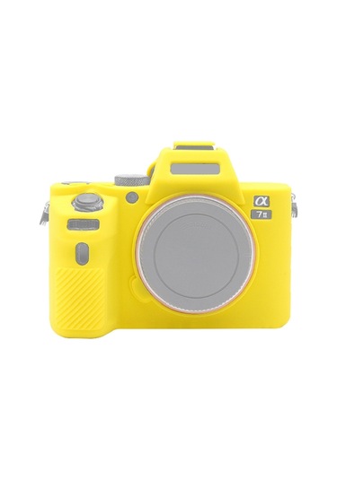 Sony Ilce-7mıı / 7smıı / 7rmıı Sarı İçin Puluz Yumuşak Silikon Koruyucu Kılıf Diğer