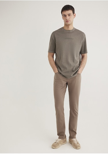 Mavi - Marcus Kahverengi Comfort Gabardin Pantolon 0035189452 Kahverengi