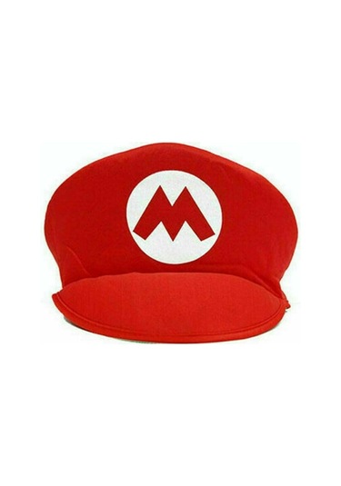 Super Ario Bros. Yetişkin Erkekler İçin Maskeli Balo Kostümü Cosplay Kostümü Kırmızı M Kırmızı M