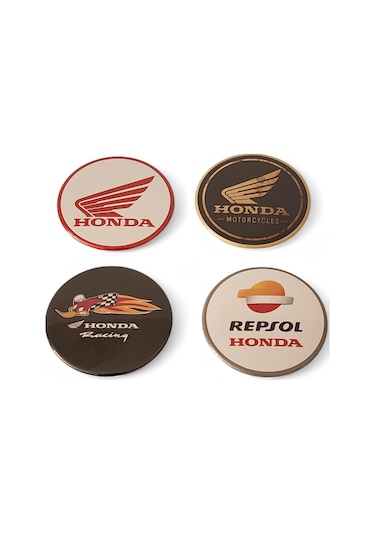 Motosiklet Magnet Set 1 Honda 4'lü Magnet Karışık Renkli