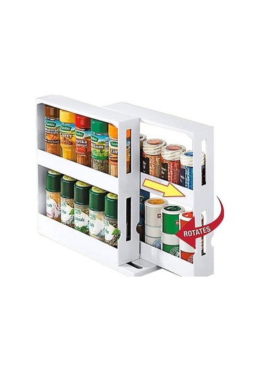 Dönen Raflar Baharat Raf Standı Çok Katmanlı Depolama Masası Organizasyon Depolama Mutfakta Kiler Külte Aksesuarları Gereçleri Home Depolama Tutucular Ve Amp Raflar 1