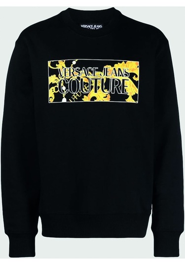 Versace Baskılı Sweat Siyah