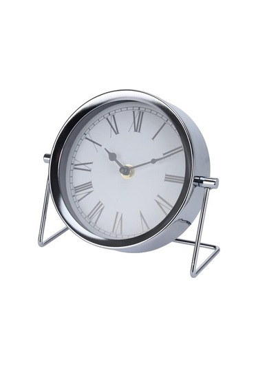Kpm Dekoratif Metal Masa Saati - Gri
