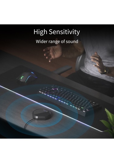 Mufunye Masaüstü Usb Konferans Mikrofonu 360 Çok Yönlü Kondansatör Tak Ve Çalıştır Pc Bilgisayar Mikrofonu