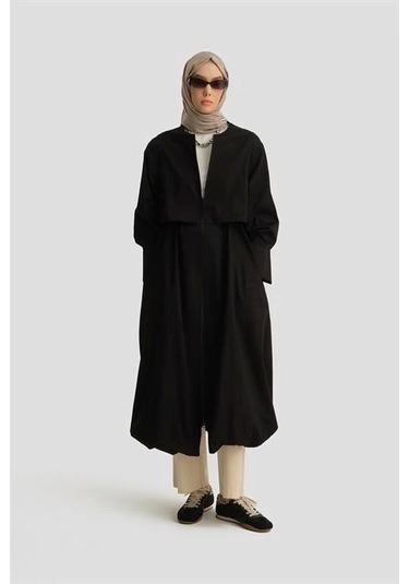 Armine Balon Etekli Pardesü 25y8205 Siyah Siyah