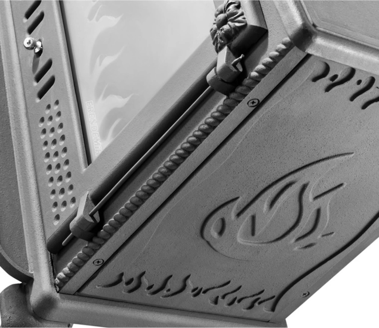 Tek Camlı Döküm Şömine Soba Erendemir