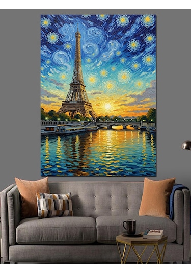 Ahşap Tablo Paris Manzarası