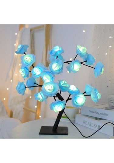 Led Ağaç Gülü Masa Lambası Noel Parti Işığı Dekorasyonu 6 Çok Renkli
