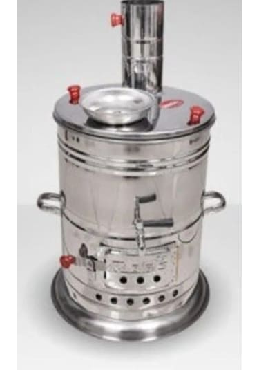 Zarif-İş 8 lt Tek Musluklu Odunlu Semaver 430 Kalite Krom