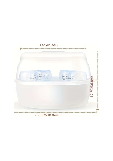 Xuweiwei Beyaz Bottle Sterilizer Sapı Yüksek Sıcaklıkta Buhar Biberon Ve Oyuncak Dezenfeksiyonu